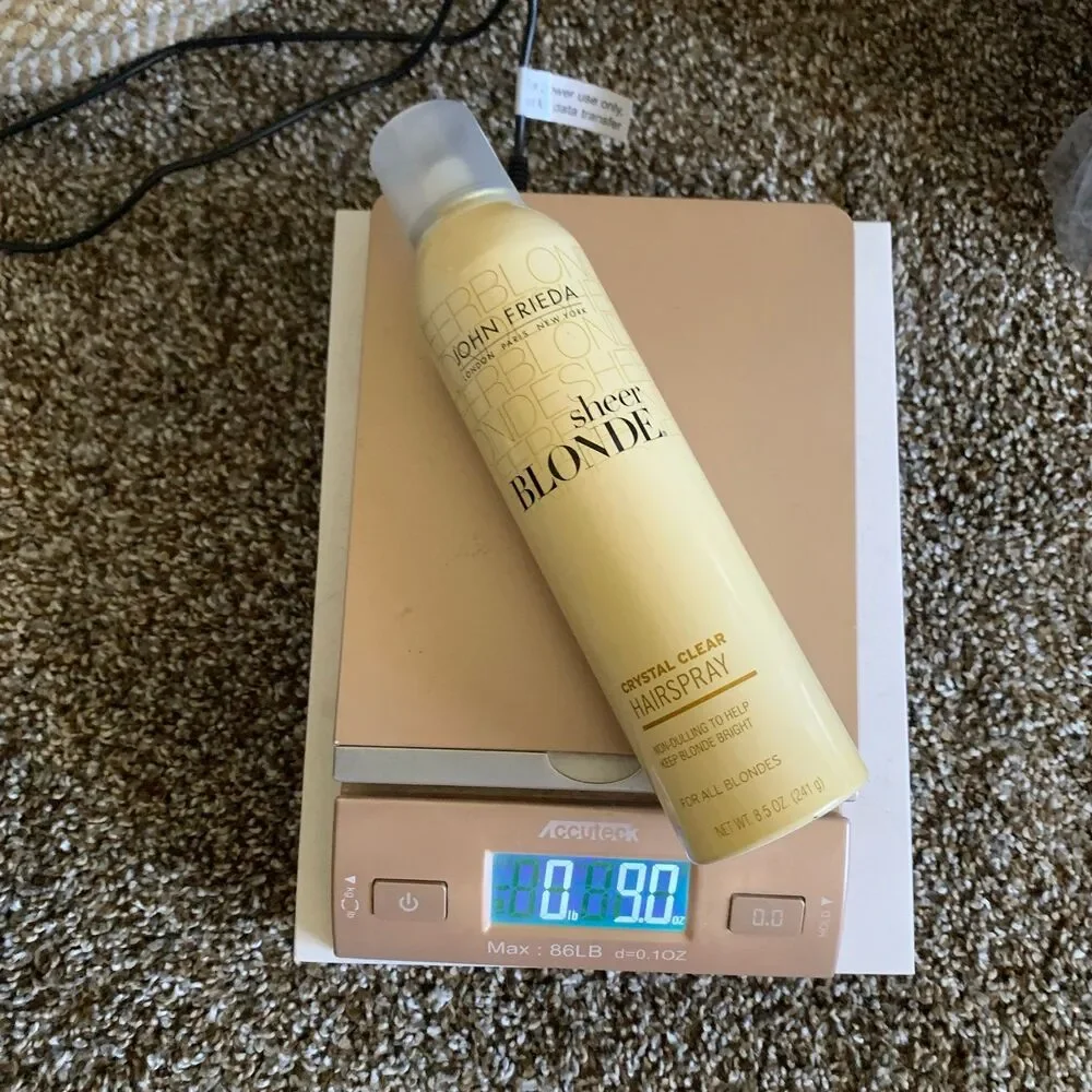 John Freida Hairspray Sheer Blonde Crystal Clear Hard to Find